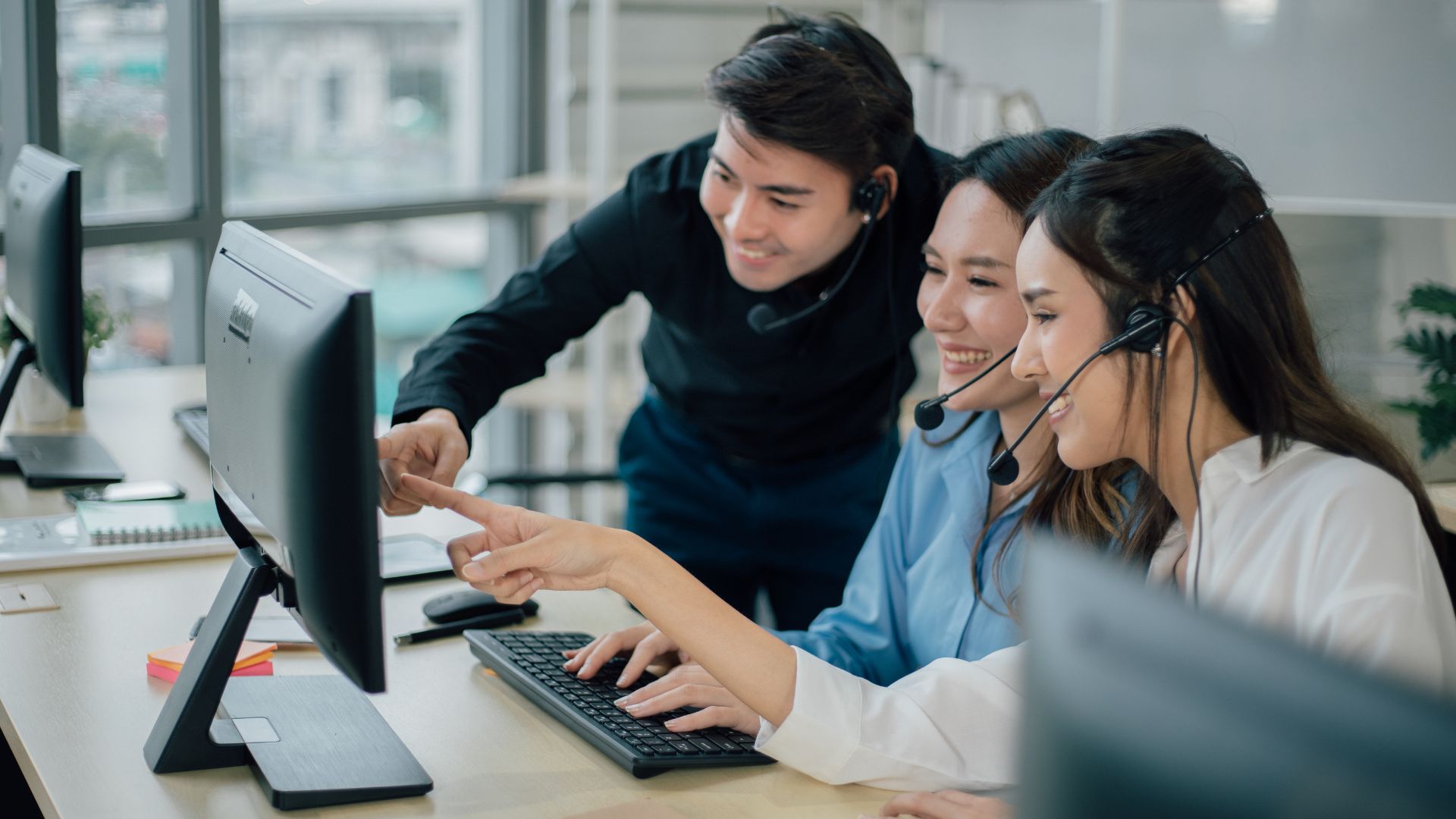 Asian call center agents